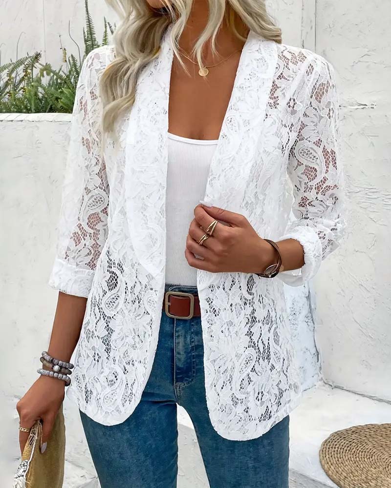 R&B | Eleganter Blazer mit Spitze