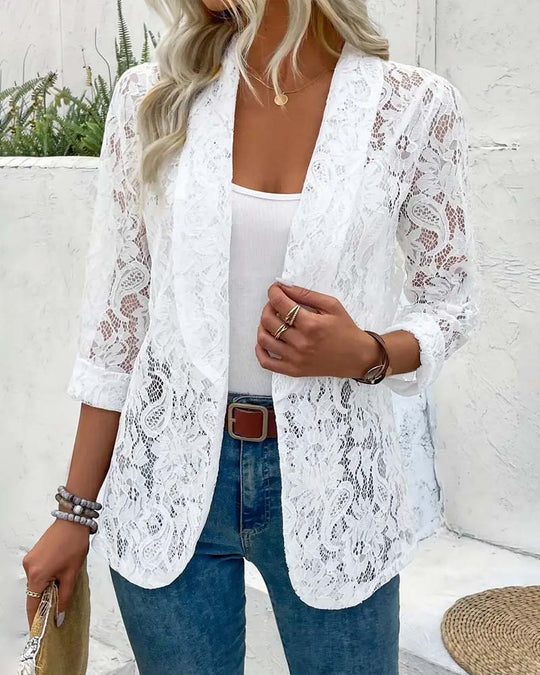R&B | Eleganter Blazer mit Spitze