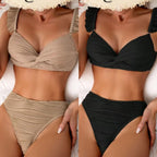 R&B | Einfarbiger Flash-Strand-Bikini