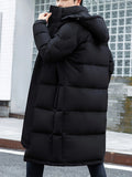 R&B | Lange Pufferjacke mit Kapuze Polyester Isolierend und Stilvoll