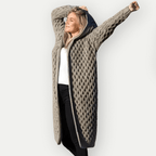 R&B | Damen Kapuzenjacke mit langen Ärmeln