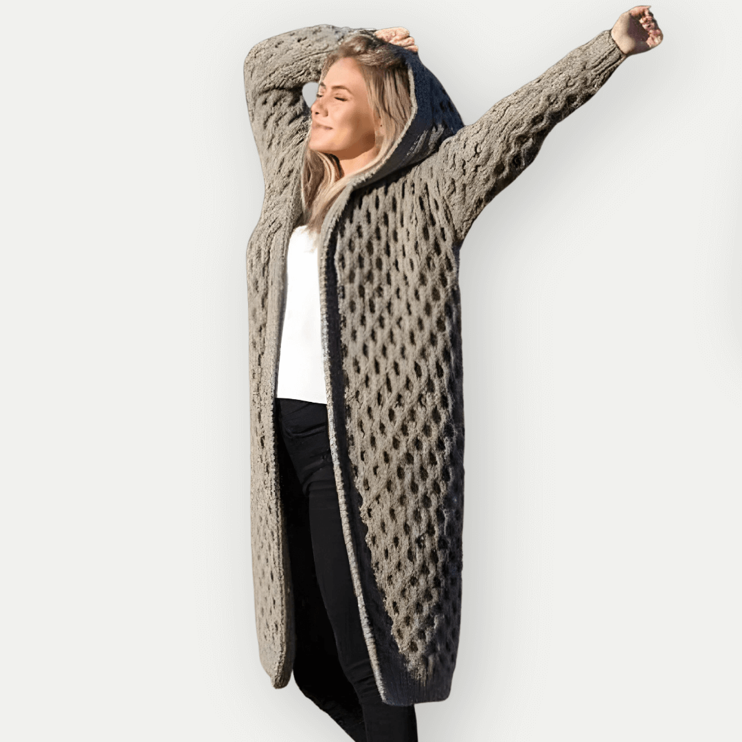 R&B | Damen Kapuzenjacke mit langen Ärmeln