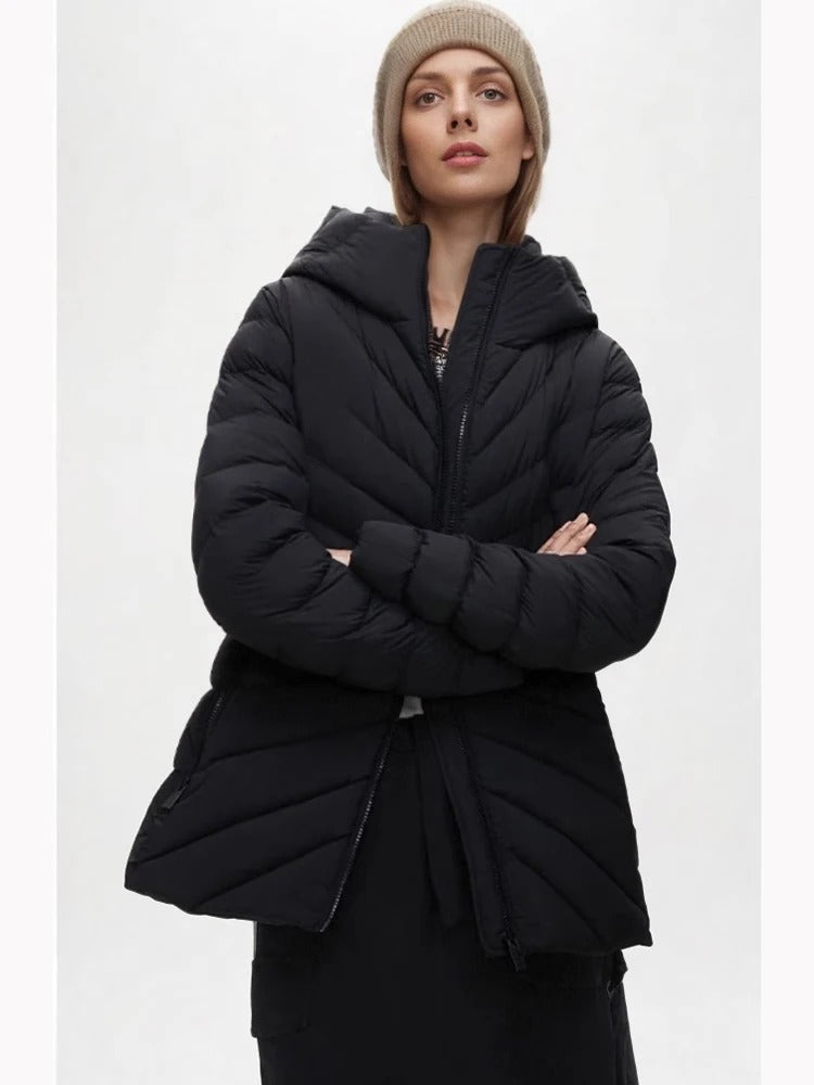 R&B | Leichte gesteppte Jacke mit Kapuze
