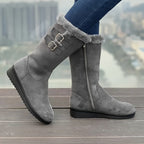 R&B | Verstärkte Samt Mittelrohr Schnee Stiefel