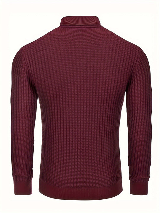 R&B | Rollkragenpullover Waffelstrick Polyester-mix