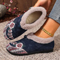 Warme, weiche Schuhe für Damen mit zartem Blumenprint R&B R&B