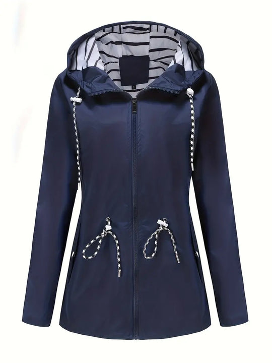 R&B | Regenjacke - Wasserdicht mit Kapuze - Verstellbare Passform - Praktische Taschen