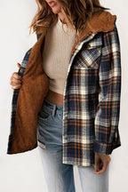 R&B | Gepunktete Jacke mit Kapuze Weiches Plüschfutter Perfekt für Kalte Tage