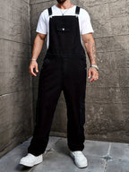 R&B | Große Größen Jeanslook Overall In Einfarbig