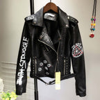 R&B | Damen PU-Jacke mit Nieten-Detail