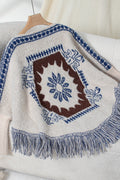 R&B | Boho Strickpullover mit Quasten-Saum