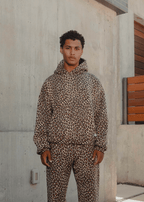R&B | Kapuzenpullover mit Leopardenmuster für einen lässig-schicken Look