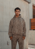 R&B | Gemütlicher Hoodie mit Leopardenprint für Einen Lässig-Chicen Look