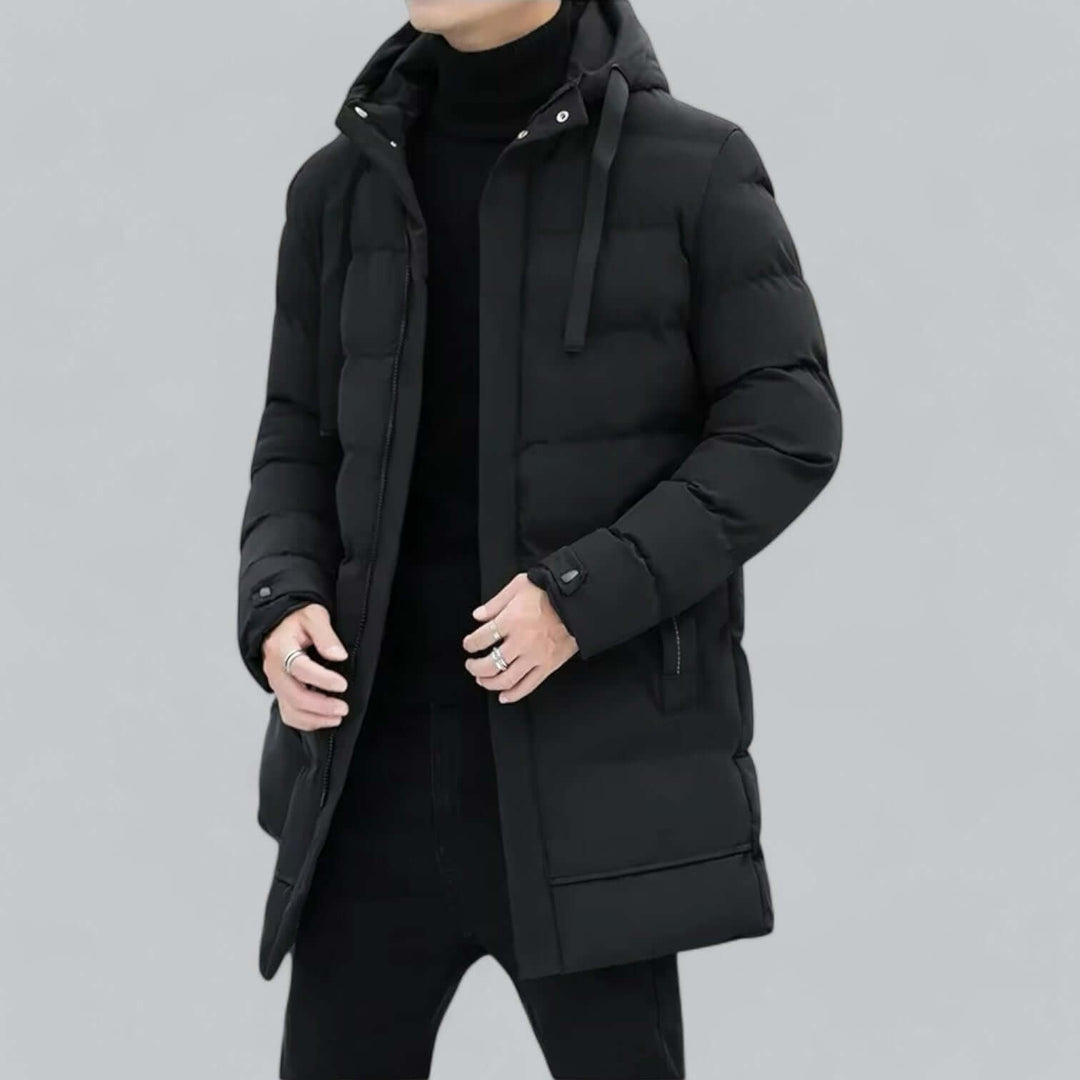 R&B | Lang geschnittene gepolsterte Winter Parka Jacke