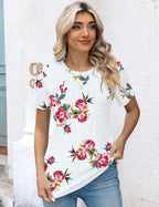 R&B | Plissee-T-Shirt mit Rundhalsausschnitt