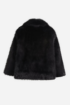R&B | Faux-Fur-Schalkragenjacke