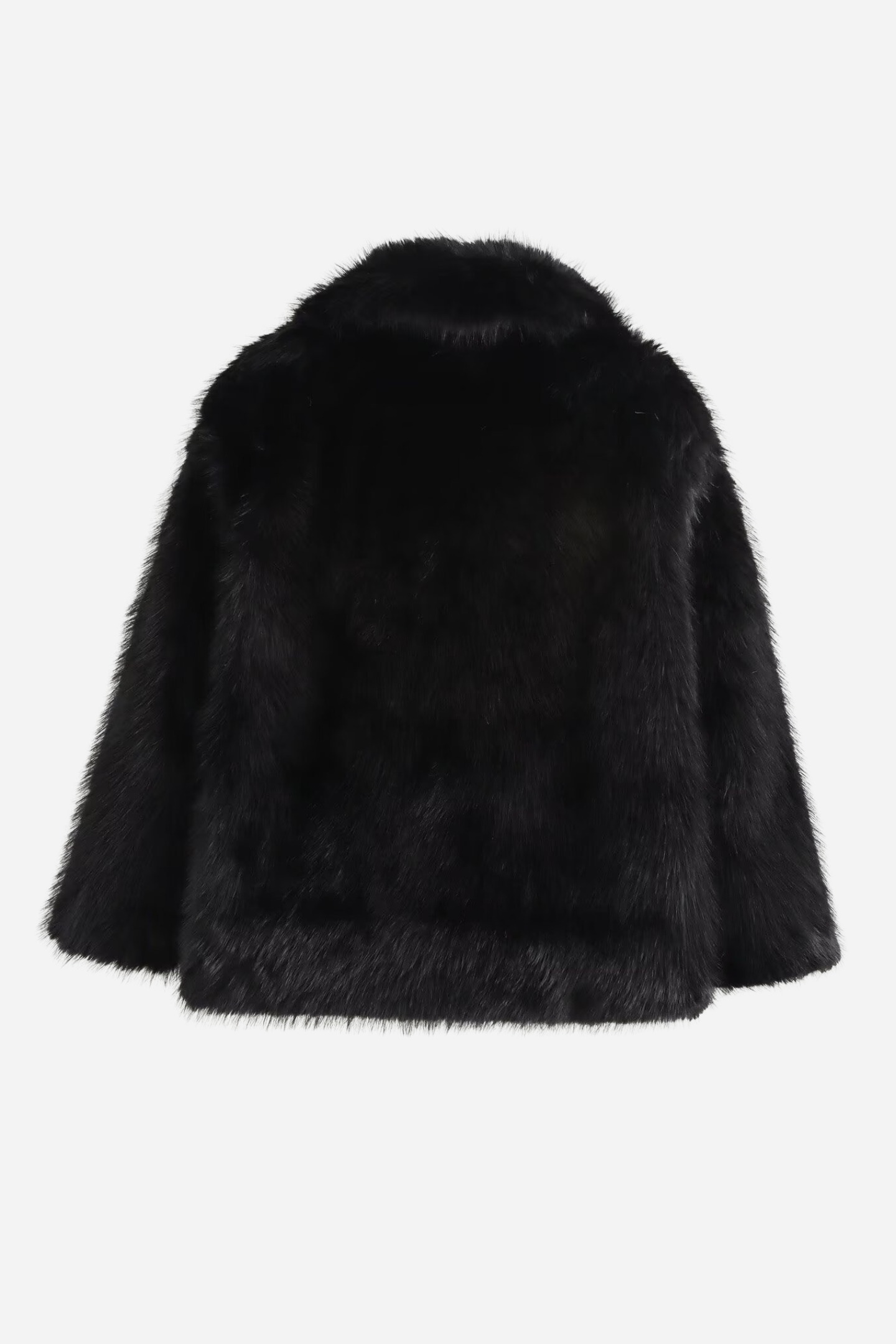 R&B | Faux-Fur-Schalkragenjacke