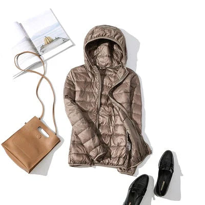 R&B | Daunenjacke mit Reibverschluss und Taschen Dina