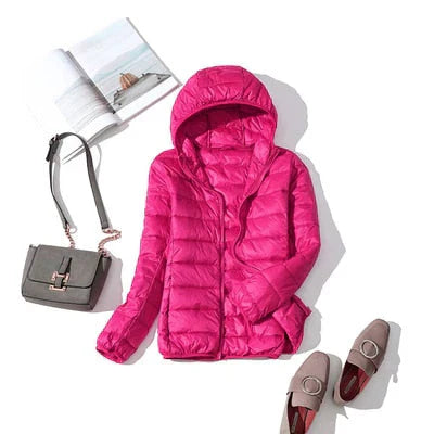 R&B | Daunenjacke mit Reibverschluss und Taschen Dina
