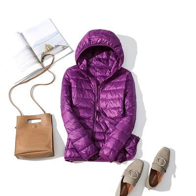 R&B | Daunenjacke mit Reibverschluss und Taschen Dina