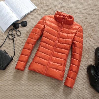R&B | Daunenjacke mit Reibverschluss und Taschen Dina
