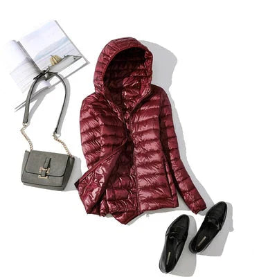 R&B | Daunenjacke mit Reibverschluss und Taschen Dina