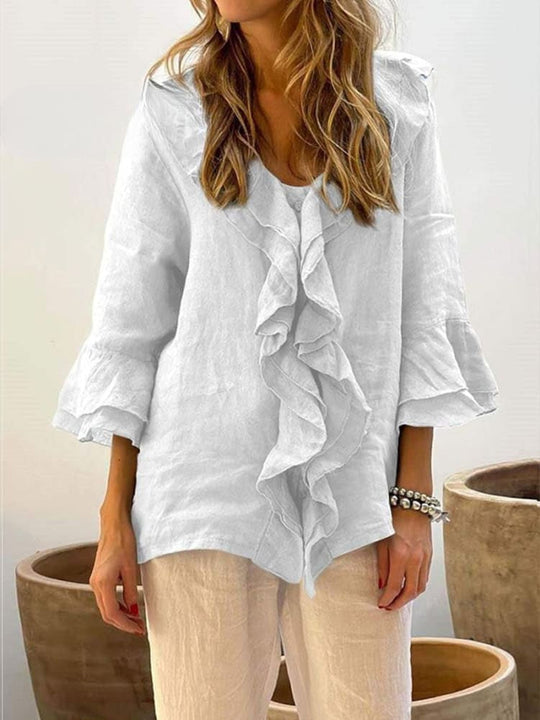 R&B | Women's Ruffles Freizeithemd