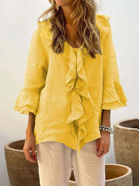 R&B | Women's Ruffles Freizeithemd
