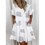 R&B | Pendelkleid mit V-Ausschnitt