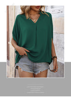 R&B | Drop F maus Ärmel solide Farbe Shirt Frauen
