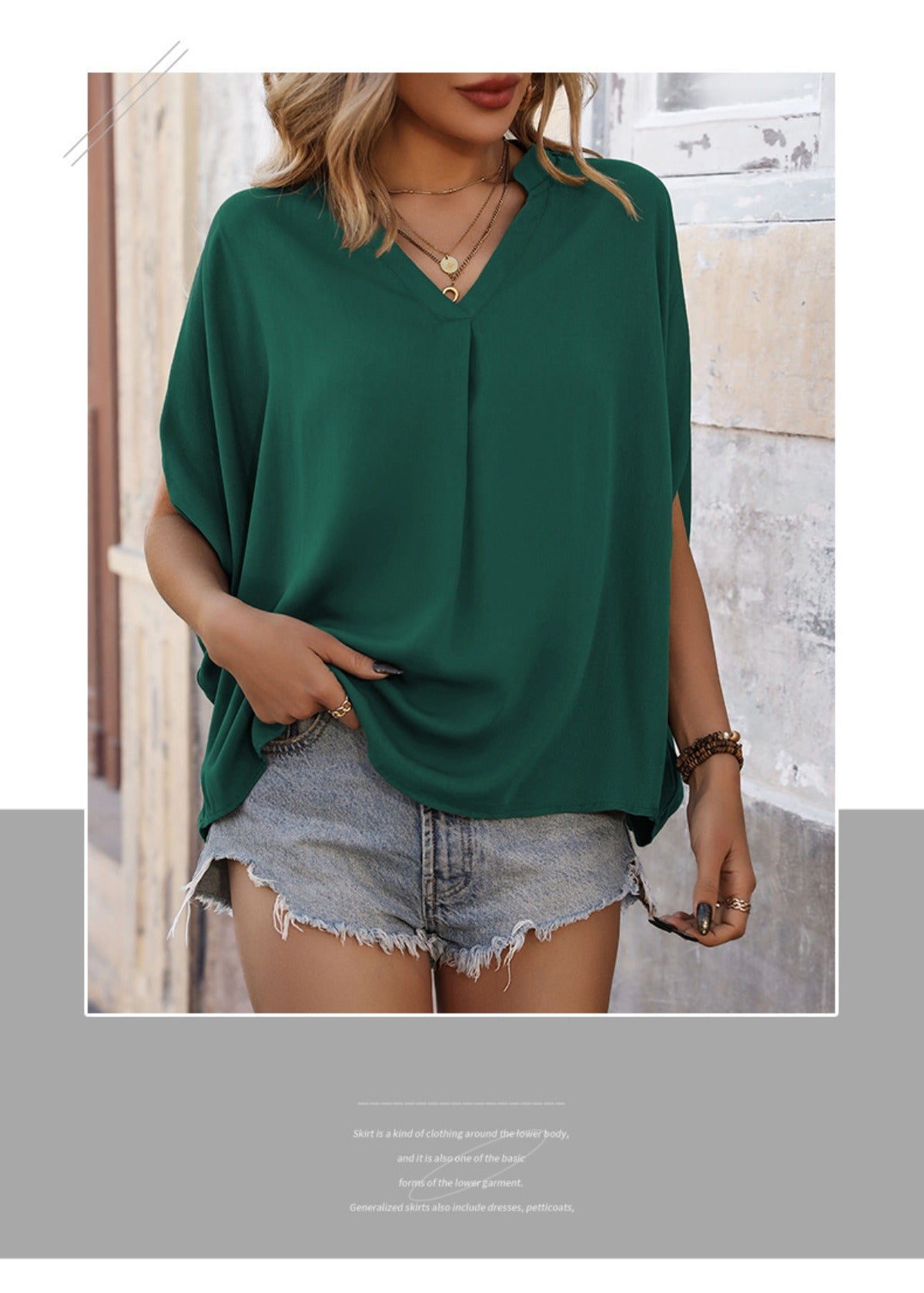 R&B | Drop F maus Ärmel solide Farbe Shirt Frauen