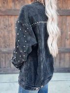 R&B | Nietenkragenknopfhemdjacke