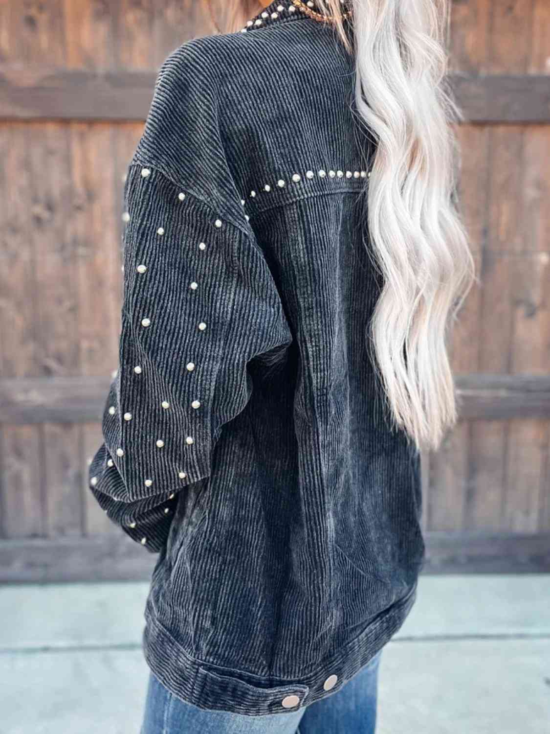 R&B | Nietenkragenknopfhemdjacke