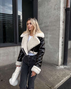 R&B | Damen Winterjacke mit Fellfutter