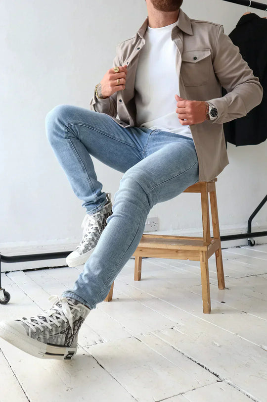 R&B | Premium-Jacke mit Knopfverschluss für Herren Stylische und Bequeme Jacke