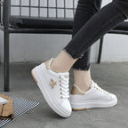 Damen modische Sneaker mit glitzerndem Akzent und Bienenanhänger R&B