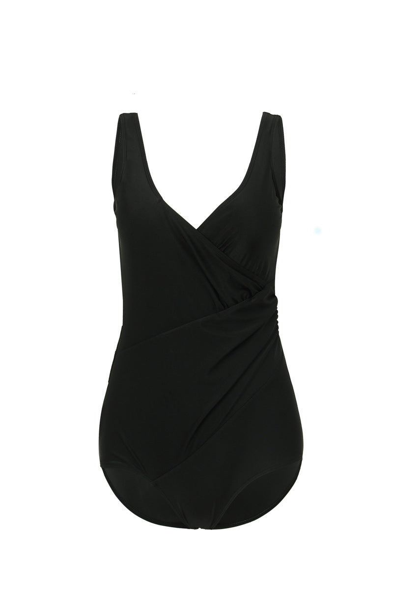 Damen Eleganter Wickel-Badeanzug mit modellierenden Einsätzen R&B