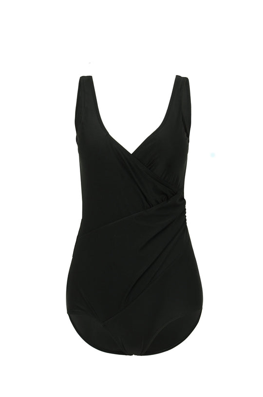 Damen Eleganter Wickel-Badeanzug mit modellierenden Einsätzen R&B