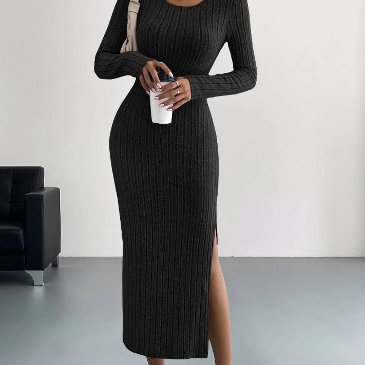 R&B | Gestricktes Langes Kleid für Frauen