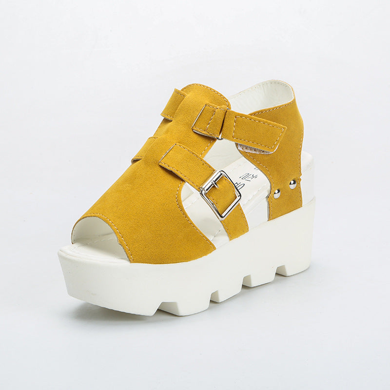Damen Wedge-Sandalen mit verstellbaren Riemen und rutschfester Sohle R&B