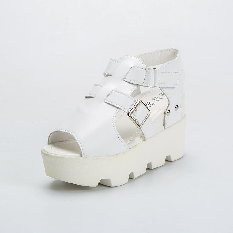 Damen Wedge-Sandalen mit verstellbaren Riemen und rutschfester Sohle R&B