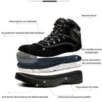 Wasserdicht Arbeitsschuhe Stahlkappe Schutzschuhe Warm Gefüttert Sicherheitsstiefel R&B