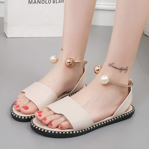 Damen Sandalen mit elegantem Leopardenmuster und dekorativem Fußkettchen R&B