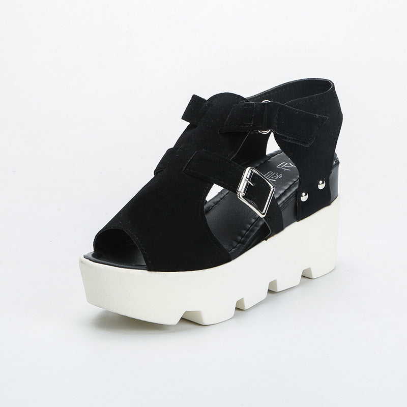 Damen Wedge-Sandalen mit verstellbaren Riemen und rutschfester Sohle R&B
