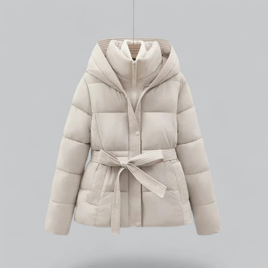 R&B | Warme Gürtel Kapuzen Pufferjacke Winter