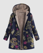 Winterjacke Damen Blumenmuster | R&B