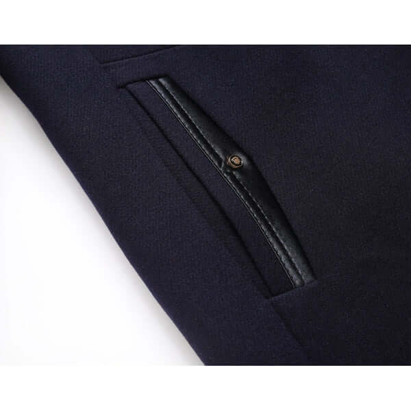R&B | Herren Slim Fit Woll Wintermantel