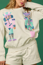 R&B | Weihnachtssoldat Pailletten Mode Lässiger Sweatshirt