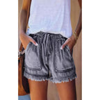 R&B | Denim-Shorts mit hoher Taille