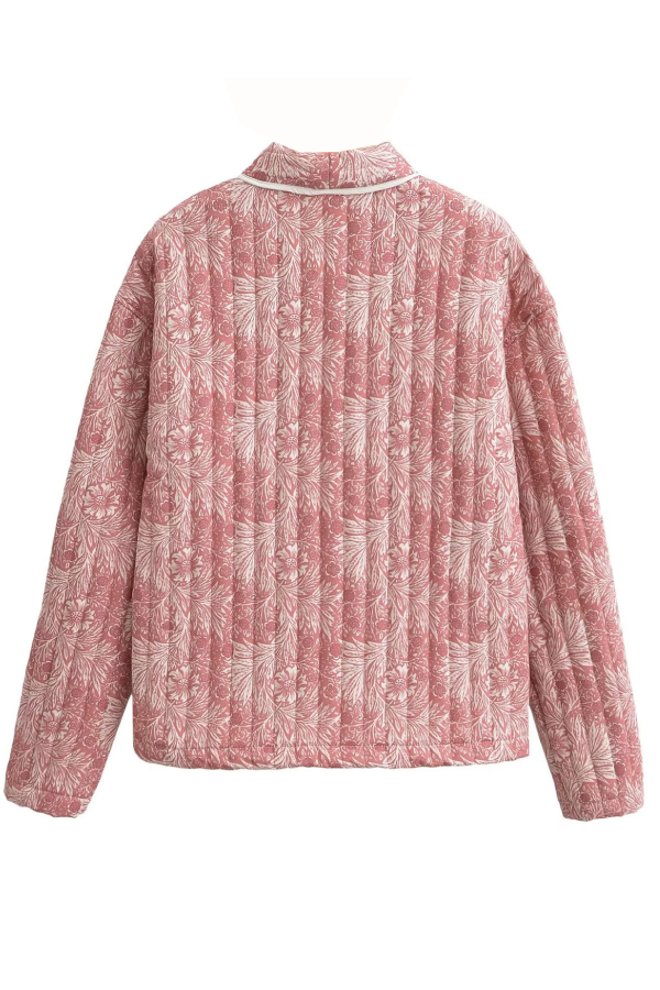 R&B | Fashion Vielseitiger Bedruckter Cardigan Langarm Baumwolljacke